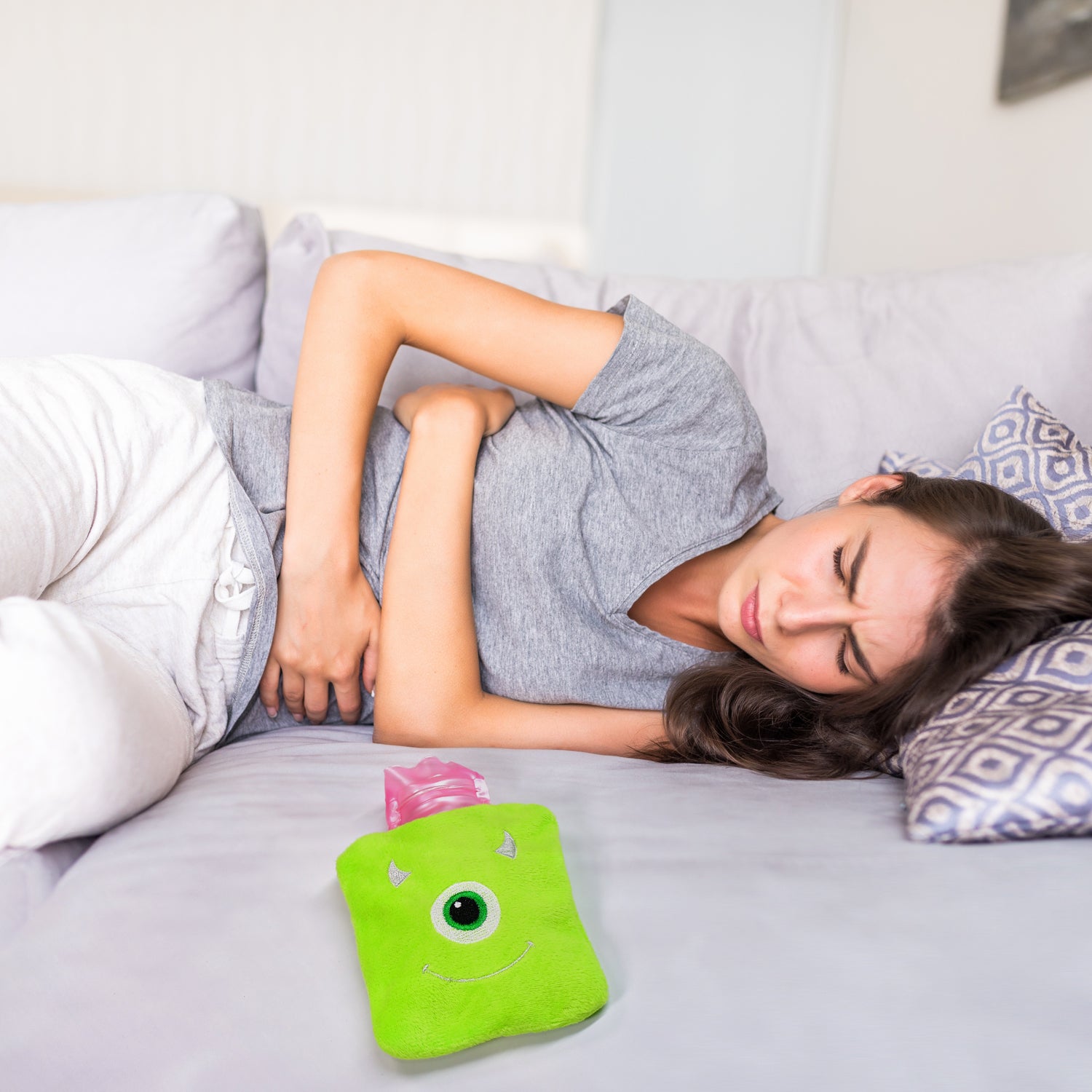 6519 Green one eye monster print small Hot Water Bag with Cover for Pain Relief, Neck, Shoulder Pain and Hand, Feet Warmer, Menstrual Cramps. DeoDap 6519 Green one eye monster print small Hot Water Bag with Cover for Pain Relief, Neck, Shoulder Pain and Hand, Feet Warmer, Menstrual Cramps. DeoDap